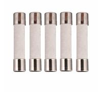 Movilideas - 5 Unidades de Fusible Ceramico de 6x30 mm 7A. - 7 Amperios
