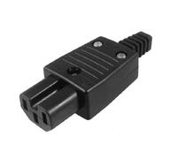 Movilideas, Conector de alimentación CA hembra negro. Conector 250 V, 10 A, IEC-320 C15