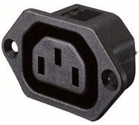 Movilideas - Conector de alimentación CA Hembra negro para Chasis Panel. Conector 250 V, 10 A, IEC-320 C14