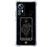Movilshop Funda Antigolpes [ Xiaomi 12 Lite ] Dibujo Esotérico [ Carta del Tarot - The Snake ] Esquina Reforzada Silicona 1.5mm de Grosor Flexible Transparente Bumper Gel TPU