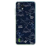Movilshop Funda para [ Blackview A55 ] Dibujo Auténtico [ Sharks Area ] de Silicona Flexible Transparente Carcasa Case Cover Gel para Smartphone.