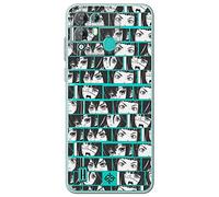 Movilshop Funda para [ Blackview A55 Pro ] Dibujos Frikis [ Ojos Estilo Manga - Concepto de Historieta ] de Silicona Flexible Transparente Carcasa Case Cover Gel para Smartphone.