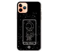 Movilshop Funda para [ iPhone 11 Pro ] Dibujo Esotérico [ Carta del Tarot - The Moon ] de Silicona Flexible Transparente Carcasa Case Cover Gel para Smartphone.