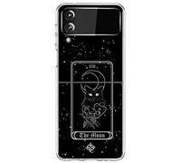 Movilshop Funda para [ Samsung Galaxy Z Flip 3 5G ] Dibujo Esotérico [ Carta del Tarot - The Moon ] de Silicona Flexible Transparente Carcasa Case Cover Gel para Smartphone.