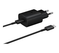 Movilux_ES Cargador EP-TA800 (USB C) Ultra Rápido (25W) Corriente alterna para Samsung Galaxy Note 10/10 +/ S10 / S9 / S8 (Negro/Cable USB-C Incluido)