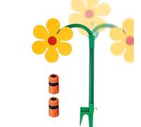 Movimiento De 360° Aspersor De Margaritas Locas, 147 * 11.5cm Aspersor con Forma De Flor Loca para Patio, Equipado con 2 Adaptadores, Adaptado A La Interfaz Estándar De Manguera