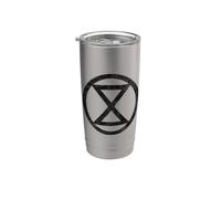 MOVIMIENTO DE CAMBIO CLIMÁTICO DE EXTINCIÓN REBELLION Vaso térmico de acero inoxidable de doble pared