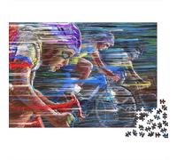 Movimiento de Carrera de Ciclismo Paquete De Rompecabezas 1000 Piezas para Niños Y Adultos, Cartón Reciclado, Decoración Mural, Regalo Familia, Decoración De Fiesta 52x38cm/1000pcs