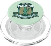 Movimiento de longevidad de Caminata de Tai chi para Personas Mayores PopSockets PopGrip para MagSafe