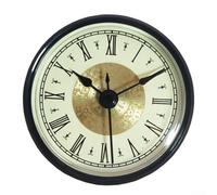 Movimiento de reloj de cuarzo de 70 mm con lente transparente, opciones de números arábigos y romanos para una fácil instalación (A)