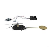 Movimiento de reloj de péndulo de cuarzo y caja de música por hora, kit de tono de llamada para hacer y reparar relojes, adecuado para varios grosores de panel de reloj (longitud del eje 22,5 mm)