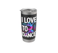Movimiento I Love To Dance Passion Vaso térmico de acero inoxidable de doble pared