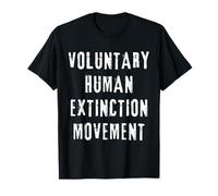 Movimiento Voluntario de Extinción Humana Conciencia Ecológica Camiseta