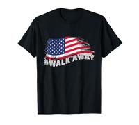 #Movimiento Walk Away, regalo para patriotas, regalos de bandera estadounidense Camiseta