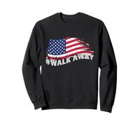 #Movimiento Walk Away, regalo para patriotas, regalos de bandera estadounidense Sudadera