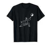 Movimientos de Tai Chi Camiseta gráfica económica, Hombre, Negro, M