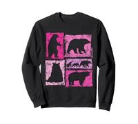 Movimientos típicos gráficos de Oso Retro para Mujeres y niñas Vintage Sudadera