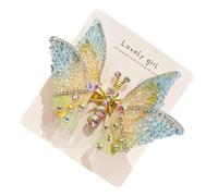 Moving Butterfly Hair Clips - Colorful 3d Rhinestone Hair Pins