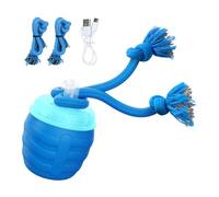 Moving Cat Toy - Electric Rolling Ball on Rope | Interactive Pet Enrichment with Automatic Motion, Boredom Reliefs Play with Soft Led, Strong Rechargeable Ball, Active Pets for Indoor Home Travel Use