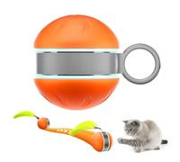 Moving Dog Ball, Interactive Cat Toy, Smart Electric Pet Ball, Built-In Lights, Motion-Activated Play, Durable Chew-Safe Build, Perfect for Indoor, Outdoor, Training, Enrichment, 1.81x2.64x1.97 inches