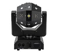 Moving Head,120W 3-in-1 Moving Headlight Head,16-energiesparende LED-Beads, 360° drehbarer,LED-Anzeige,Sound aktiviert, Auto und DMX 512,Bühnenbeleuchtung
