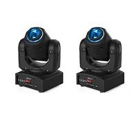Moving Head DMX512 Luz de escenario (50 W, LED, 50 W, RGBW, luz de escenario, 1012 canales, efecto de luz para DJ, discoteca, fiesta, cumpleaños, Halloween, bodas, niños, fiestas, Navidad (50 W2