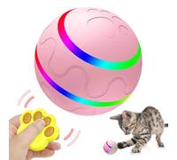 Moving Pets Ball, bola rodante automática de 500 mAh, bola de silicona recargable para perros con luz LED, sensor de movimiento activo con control remoto, bola impermeable para mascotas tienda