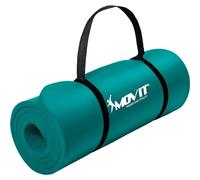 MOVIT Esterilla de yoga 183x60x1 cm en azul petróleo