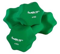 MOVIT Juego de mancuernas de neopreno de 4 kg en verde oscuro