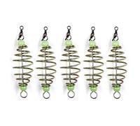 MOVKZACV 5 alimentadores de método en línea, Bobina Luminosa de la Pesca de la Carpa del alimentador del método en línea del Aparejo