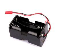 MOVKZACV Caja de batería receptora Soporte de batería 4 x compartimento de inserción de batería AA para HSP Redcat 1/8 1/10 RC Nitro Power Car Crawler Truck