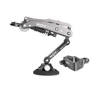 Movmax - Brazo de hoja para cámaras DJI Pocket 3, Insta 360 y GoPro Hero 12 con tecnología de brazo N2 con brazo de hoja Movmax, conector de aro de aleación de aluminio para DJI Osmo Pocket 3 (gris)