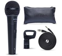 Movo HV-M5 Micrófono dinámico cardioide vocal, con soporte interno y parabrisas para sonido en vivo, canto, escenario y actuaciones de estudio