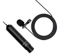 Movo LV4-O XLR Phantom Power Lavalier Micrófono omnidirccional, con Clip de Solapa y Parabrisas