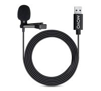 Movo Micro -Cravate Condensador omnidireccional M1 USB con Enganche para PC y Mac (Cable de 20")