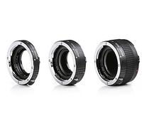 Movo mt-s68 3 Piezas AF Cromado Tubo de extensión Macro para Sony Alpha DSLR cámara/Lente con Montura Tipo Sistema con 12 mm, 20 mm, 36 mm Tubos