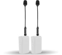 Movo MV-M101 - Micrófono Lavalier omnidireccional de cuello de cisne, compatible con transmisores inalámbricos DJI Mic/Rode Wireless Go Series, micrófono de solapa para entrevistas y creadores de