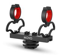 Movo SM6H Ultraflex Premium Shockmount para micrófonos de escopeta, compatible con Rode NTG Series, Sennheiser MKE600, Audio-Technica AT875R y más