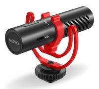 Movo VXR10-AI - Micrófono de escopeta con cancelación de ruido AI - Micrófono de cámara para DSLR, smartphone y computadora - Micrófono supercardioide en la cámara con cables USB-C y de 3.5 mm