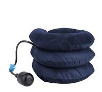 Movoja Almohada cervical hinchable, extraalta, con fuelle, soporte completo de la cabeza, almohada de viaje para avión, cojín de viaje, cojín de viaje, cojín cervical, para adultos (azul)