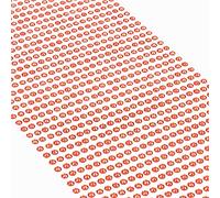 Movoja - Diamantes de imitación redondos y brillantes, autoadhesivos, para decorar y hacer manualidades, 1200 unidades, 3 mm, color rojo