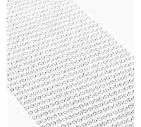 Movoja - Diamantes de imitación redondos y brillantes, autoadhesivos, para decorar y hacer manualidades, 1200 unidades, 3 mm, color plateado