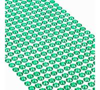 Movoja - Diamantes de imitación redondos y brillantes, autoadhesivos, para decorar y hacer manualidades, 504 unidades, 6 mm, color azul oscuro, verde oscuro