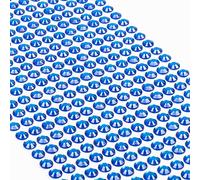 Movoja - Diamantes de imitación redondos y brillantes, autoadhesivos, para decorar y hacer manualidades, 504 unidades, 6 mm, color azul oscuro, azul