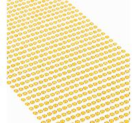Movoja - Diamantes de imitación redondos y brillantes, autoadhesivos, para decorar y hacer manualidades, 1200 unidades, 3 mm, color amarillo dorado