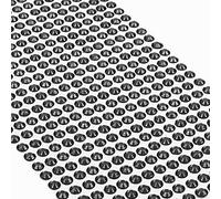 Movoja - Diamantes de imitación redondos y brillantes, autoadhesivos, para decorar y hacer manualidades, 640 unidades, 5 mm, color negro