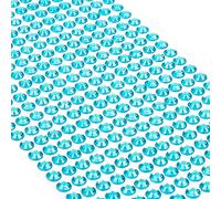 Movoja - Diamantes de imitación redondos y brillantes, autoadhesivos, para decorar y hacer manualidades, 504 unidades, 6 mm de diámetro, color azul