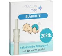 MOVOJA-MED 20 Unidades Tubo para Gases para Bebés - Ayuda eficaz para Bebés con gases | Sin Medicamentos | Remedio suave para el cólico infantil Catéter desechable