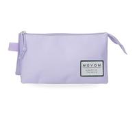 Movom Always on The Move Estuche Triple Morado 22x12x5 cms Poliéster