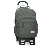 Movom Always on The Move Mochila Escolar Doble Compartimento con Carro Verde 31x42x13 cms Poliéster